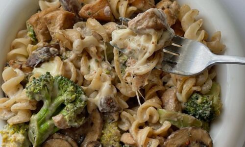 Healthy Creamy Pasta -  dari Broccoli and Mushroom