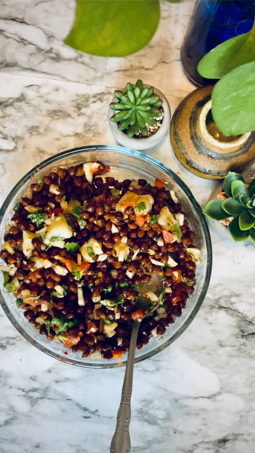 Kala Chana Chaat Black Chickpea Salad From Thebukharigirls Resepmamiku Com