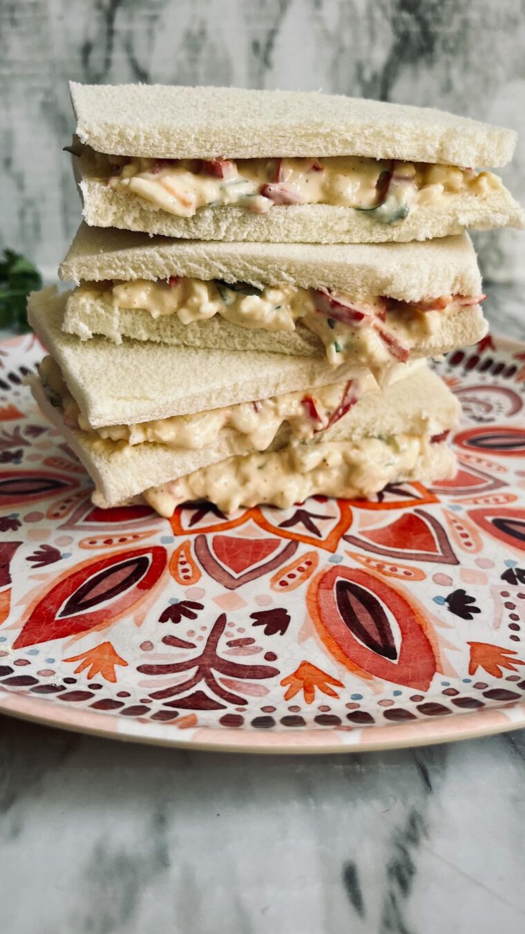 Masala Egg Salad Sandwich