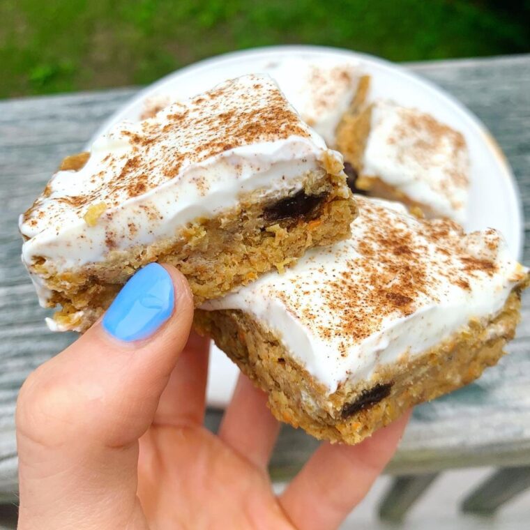 No Bake Healthy Carrot Cake Bars