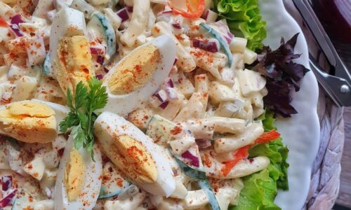 Pasta Egg Salad - Main Dishes dari Macaroni