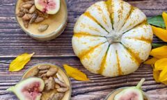 Pumpkin Cinnamon And Coconut Milk Pannacotta Sweetened With Maple Syrup