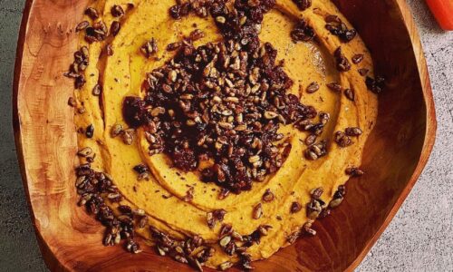 Roasted Carrot & Chickpea Hummus