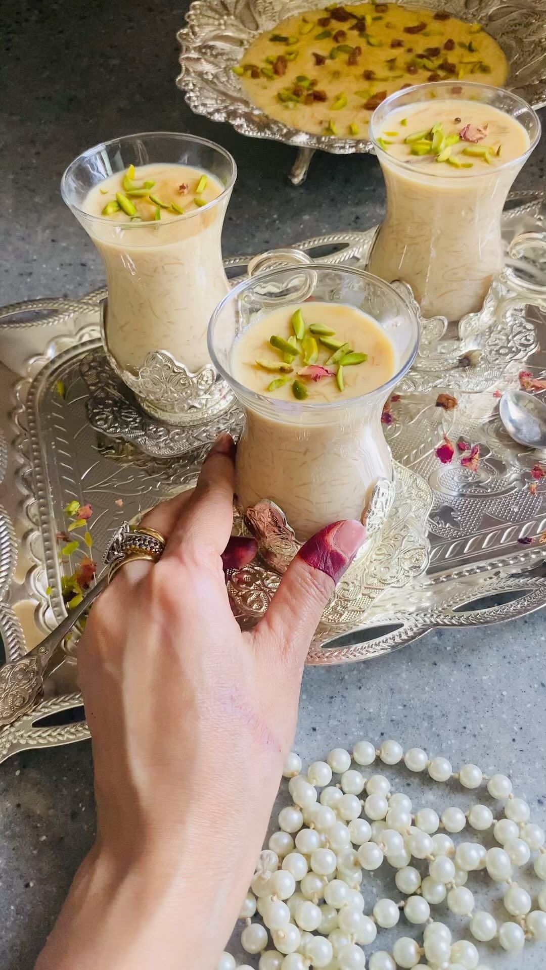 Sheer Khorma Vermicelli Dessert Shots from bon_appetit_jeddah