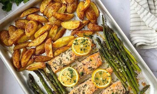 Sheet Pan Garlic Butter Salmon
