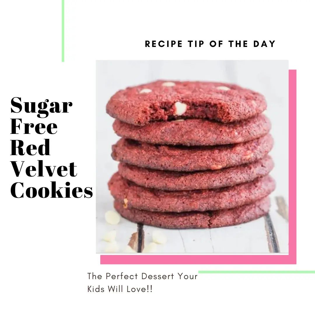 Sugar Free Red Velvet Cookies from sugar.free.mom