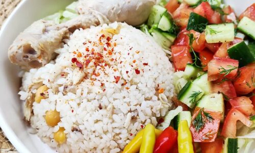 Tavuk Pilav (Turkish Chicken & Chickpea Pilaf)