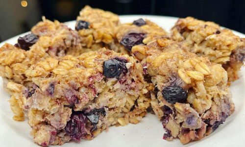 Vegan Fruit And Nut Baked Oatmeal Bars