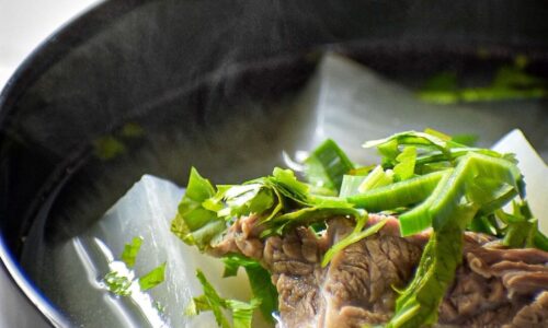 Clear Broth Beef Soup With Radish