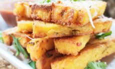 Crispy Baked Cheesy Polenta Fries