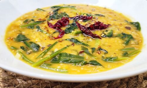 Dal Palak (Indian Lentil & Spinach Soup)