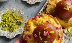 Homemade Gulab Jamun Rabdi Tart