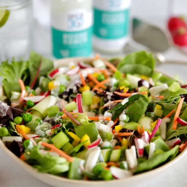 Whole30 House Ranch Rainbow Salad