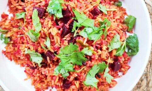 Beetroot Pulao (Beetroot Rice)