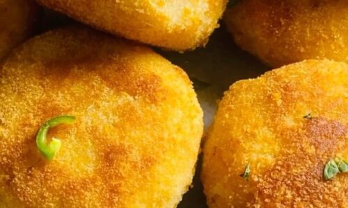 Crunchiest Chicken & Cheese Potato Cutlets