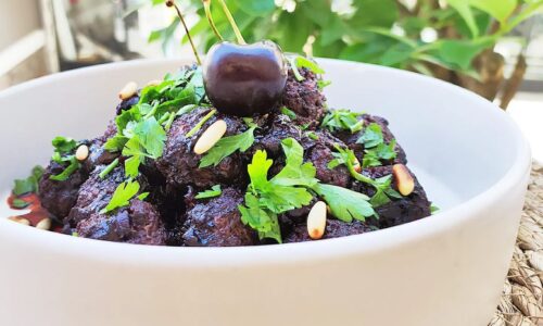 Meatballs In Aleppo Pepper Cherry Sauce - Food Recipes dari Cherry