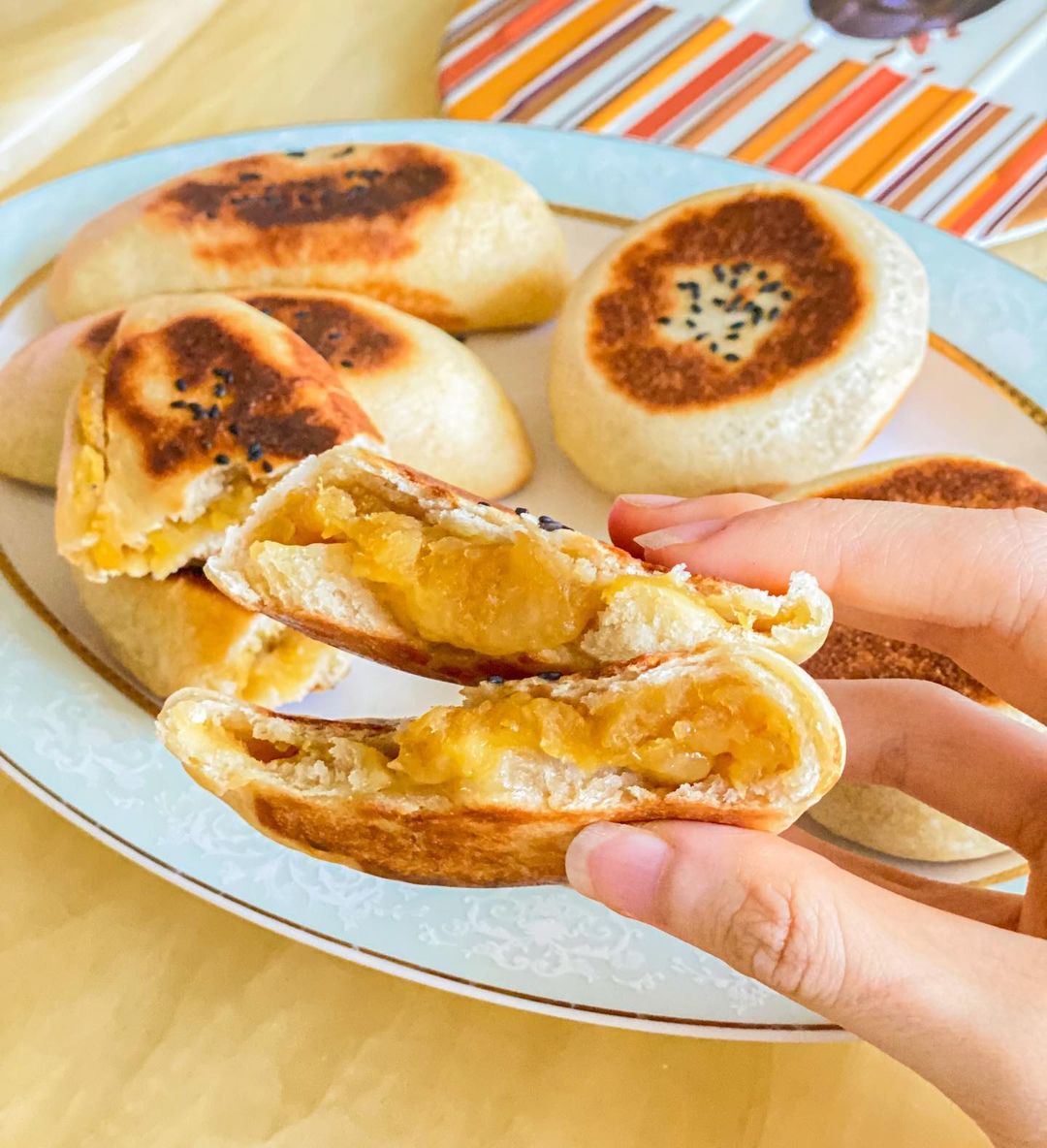 Nooven Sweet Potato Cheese Bread from wigglebagel