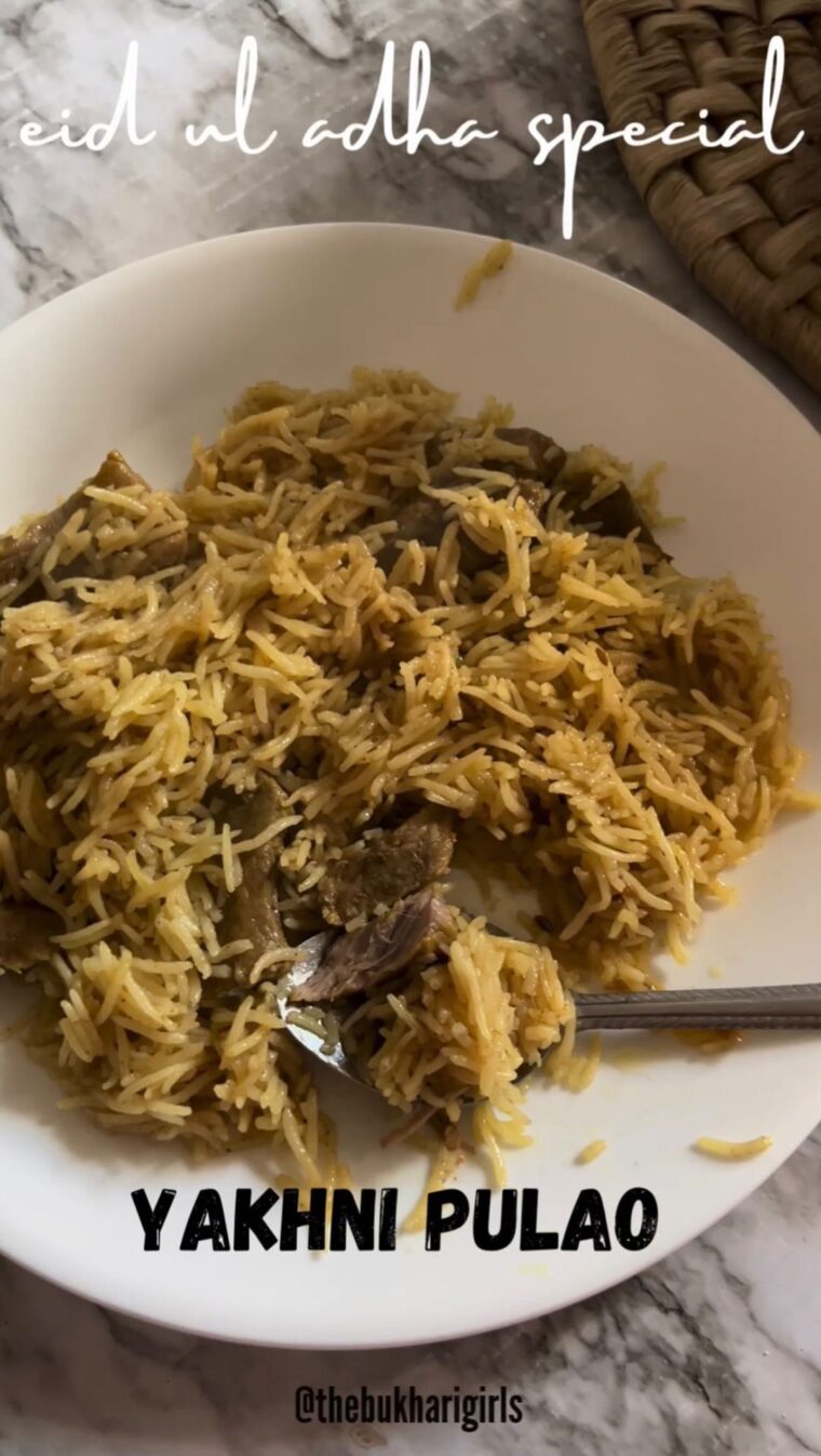 Yakhni Pulao