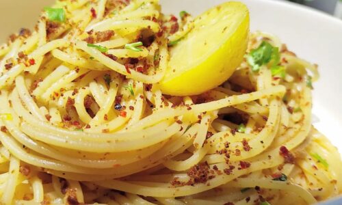 Aglio Olio With Breadcrumbs