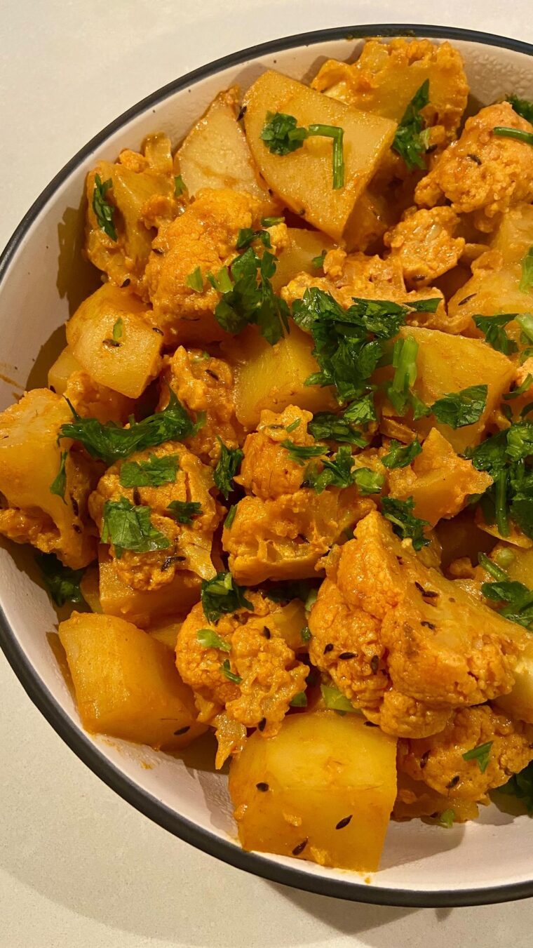 Aloo Gobi In A Spicy Yoghurt Sauce