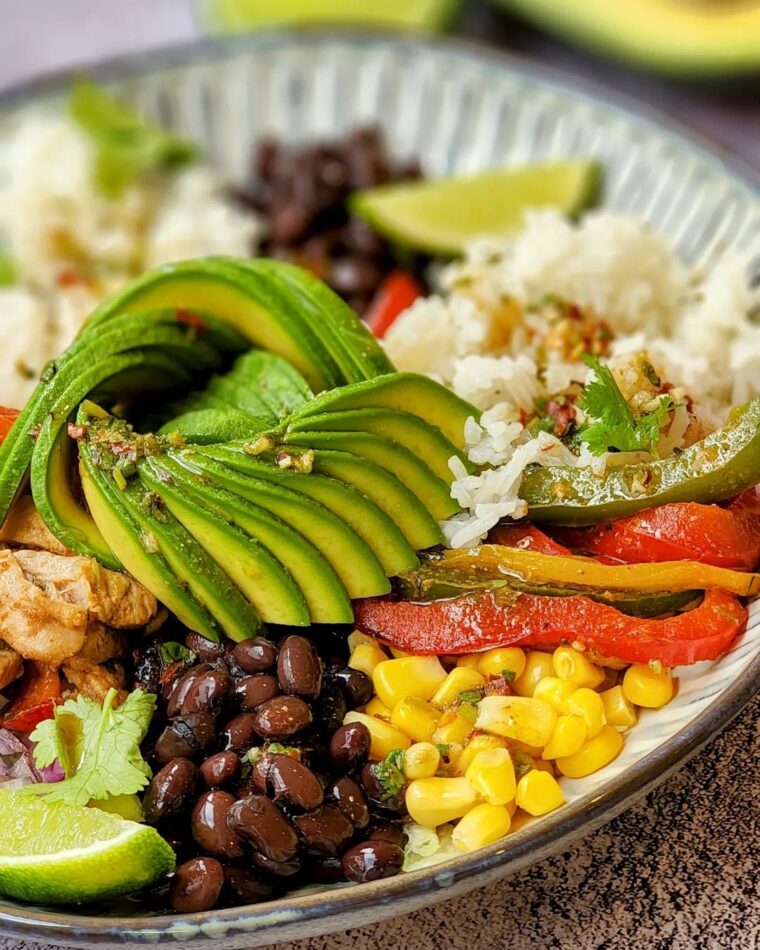 Chicken Fajita Burrito Bowls