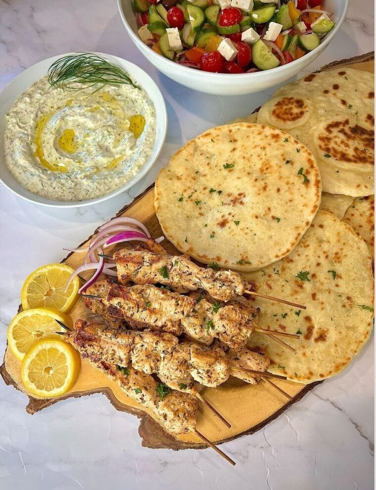 Greek Chicken Kebabs