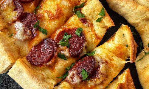 Sujuk And Cheese Pide - Cake & Bread Recipes dari Date