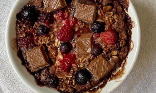 Choc Berry Baked Porridge - Cake & Bread Recipes dari Oat
