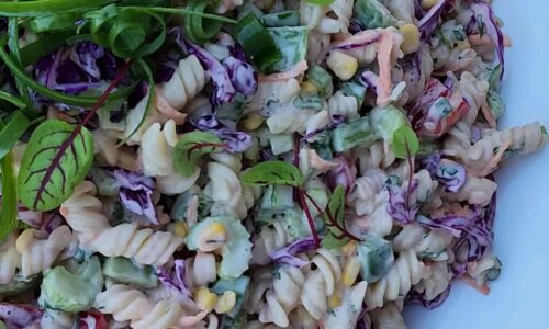 Coleslaw Pasta Salad