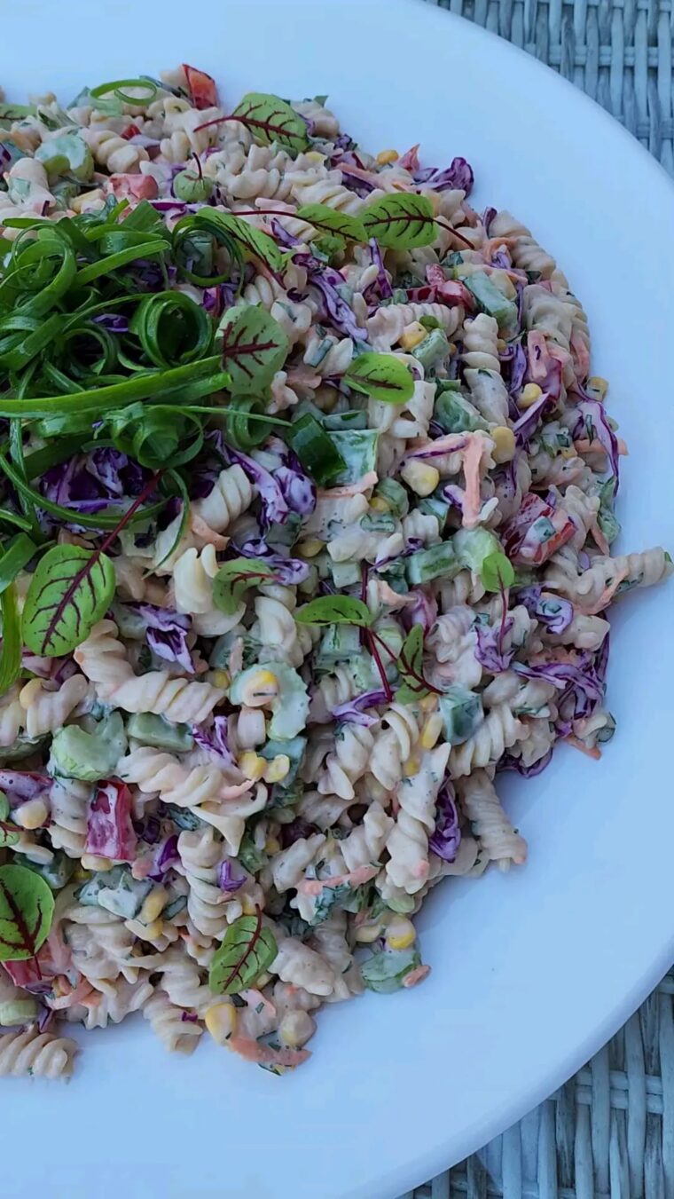 Coleslaw Pasta Salad