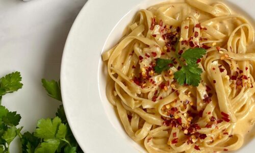 Creamy Garlic And Chilli Butter Pasta