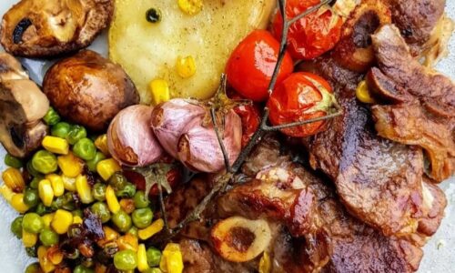 Lamb Grillers & Veg Tray Bake