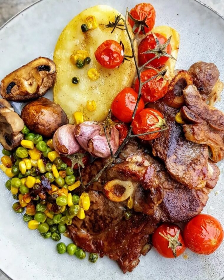 Lamb Grillers & Veg Tray Bake