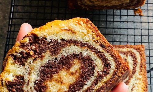 Marble Cake With Nutella Swirls
