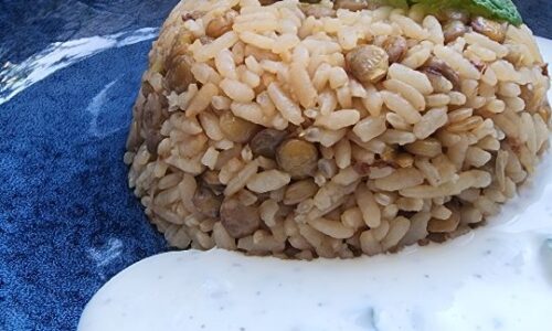 Mjadrah (Lentil Rice Pilaf)