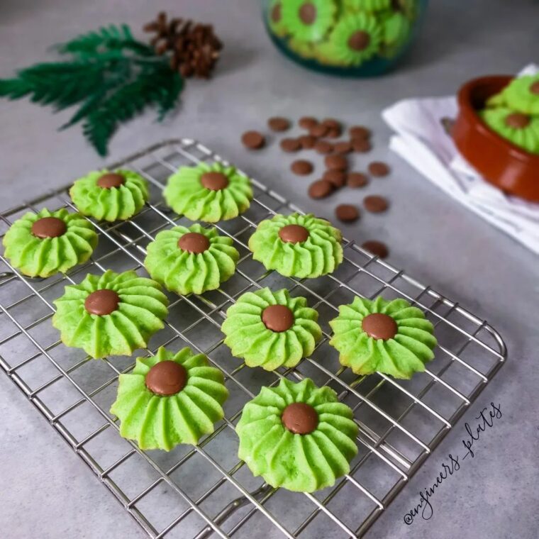 Semprit Pandan Cookies