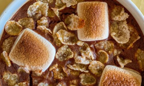 Smores Cornflakes Baked Oats - Cake & Bread Recipes dari Oat