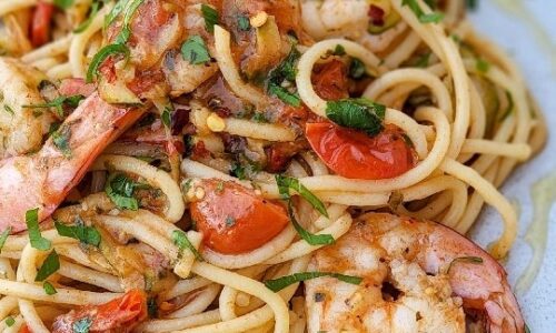 Spaghetti Prawns