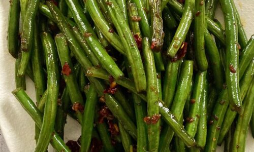 Spicy Garlic Green Beans - Main Dishes dari Green Beans