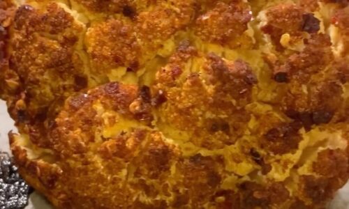 Spicy Whole Roasted Cauliflower