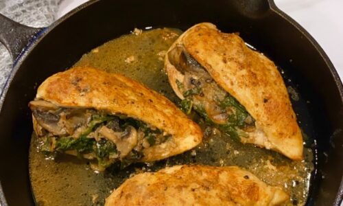 Spinach Mushroom Stuffed Chicken