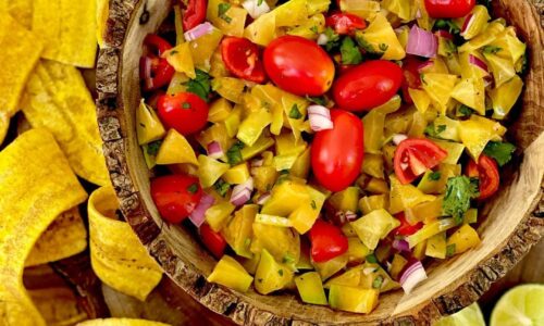 Starfruit Salsa With Plantain Chips