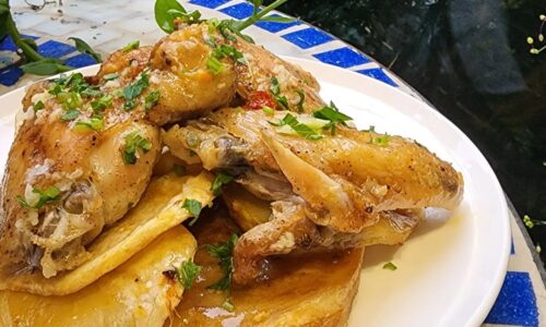 Steak Lemon Garlic & Lemon Garlic Chicken