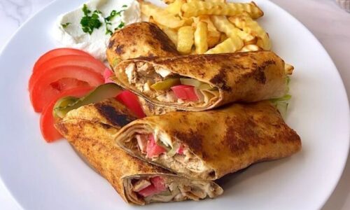 Turkish Chicken Shawarma With Red Sauce