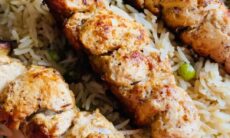 Chicken Malai Tikka Skewers