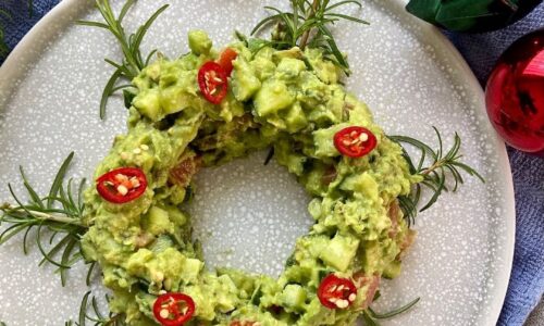 Chunky Guacamole Wreath - Food Recipes dari Avocado