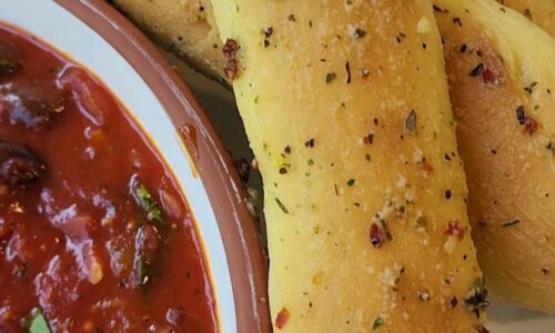 Fluffy Italian Garlic Butter Breadsticks