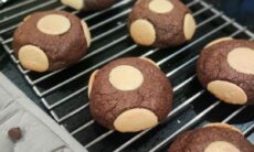 Fudgy New York Style Triple Chocolate Cookies