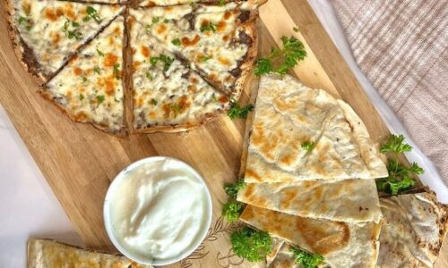 Lebanese Meat Stuffed Pitas