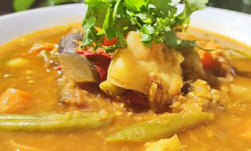 Masoor Dal & Vegetable Curry - Food Recipes dari Plum